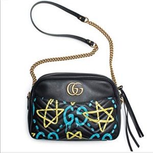 GUCCI GHOST GG MARMONT MEDIUM CROSSBODY